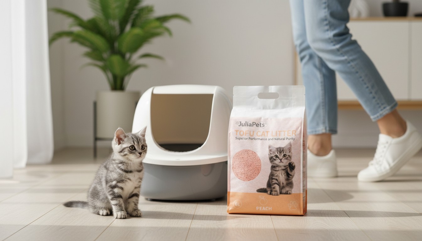 JuliaPets litière tofu Pêche 6L JuliaPets litière tofu Pêche 6L – image produit 3
