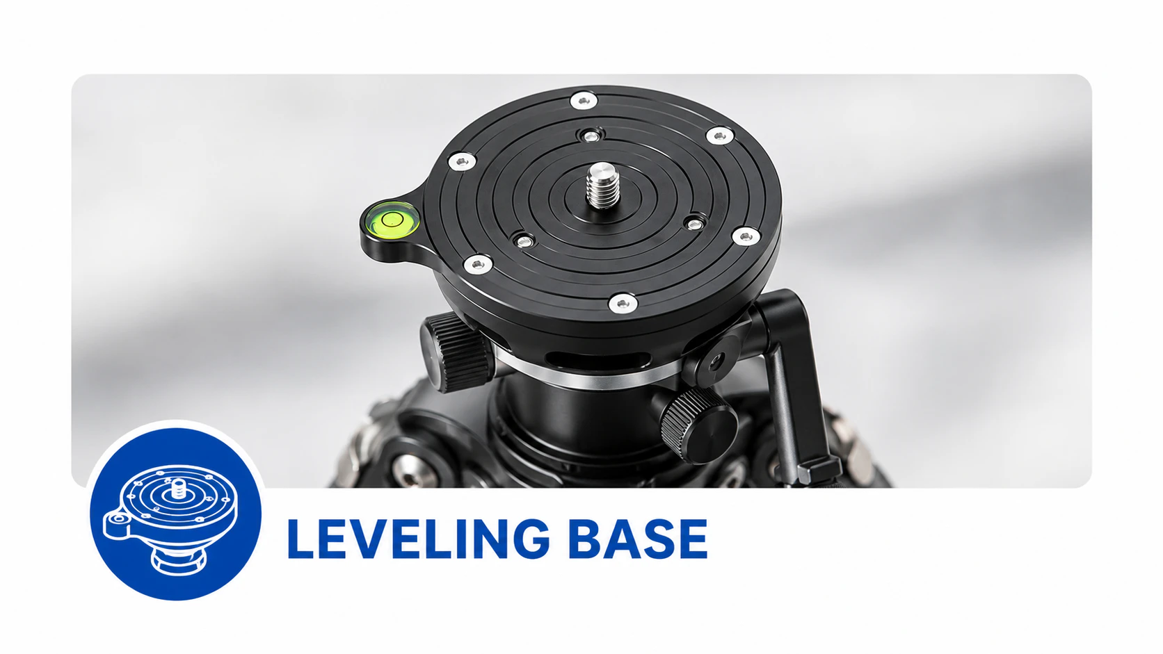 Leofoto LBQ-60S Baza wyrównująca (leveling base) (czarny) Baza wyrównująca LBQ