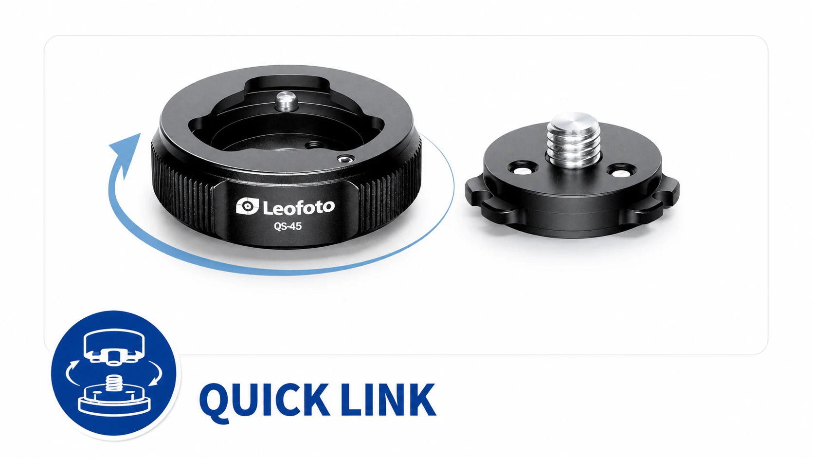 Leofoto QS-60 Zestaw szybkozłącza statyw-głowica (QS) Zestaw szybkozłącza QS