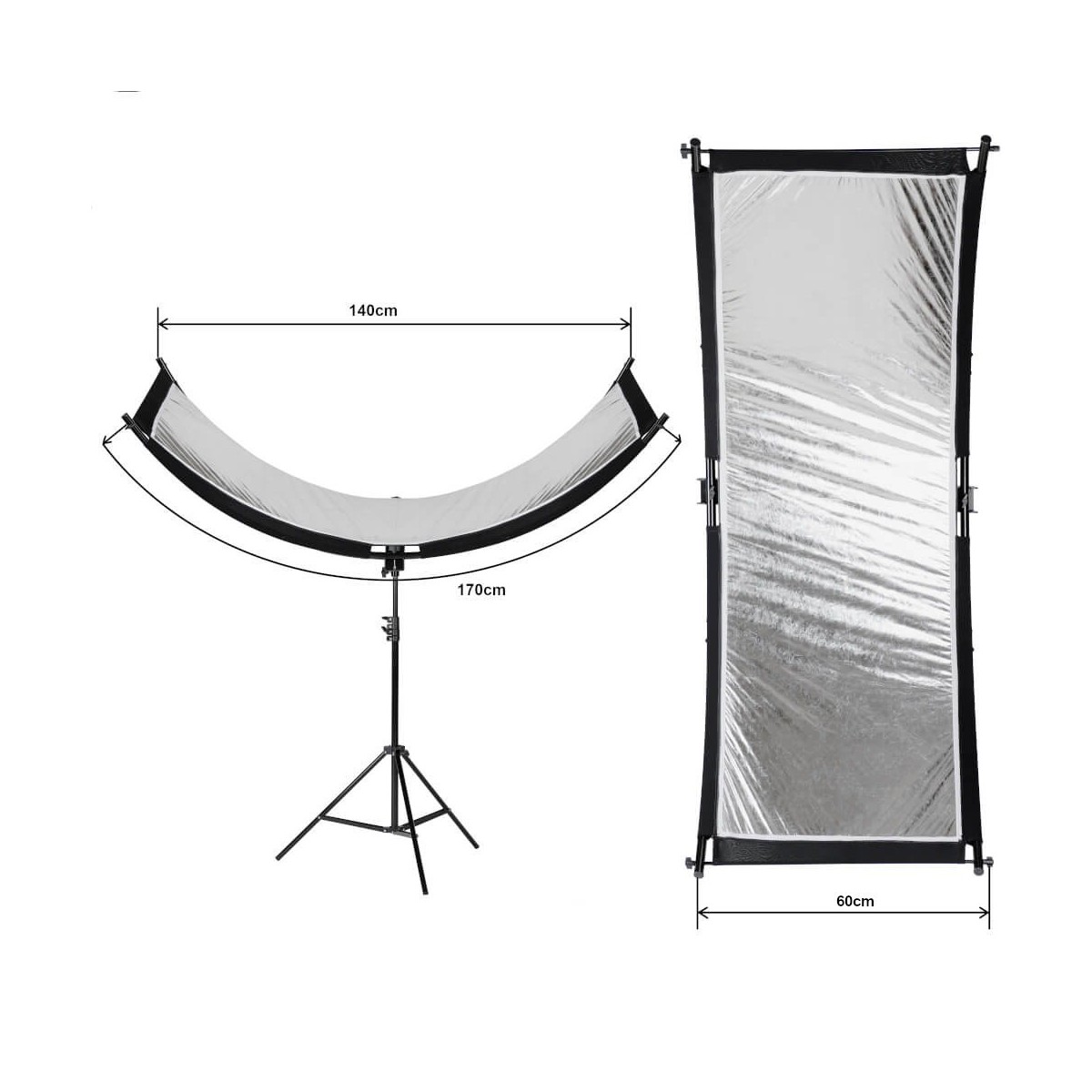 Quadralite Crescent M - zakrzywiona blenda beauty 60 x 100 x 50 cm Quadralite Crescent M - zakrzywiona blenda beauty 60 x 100 x 50 cm