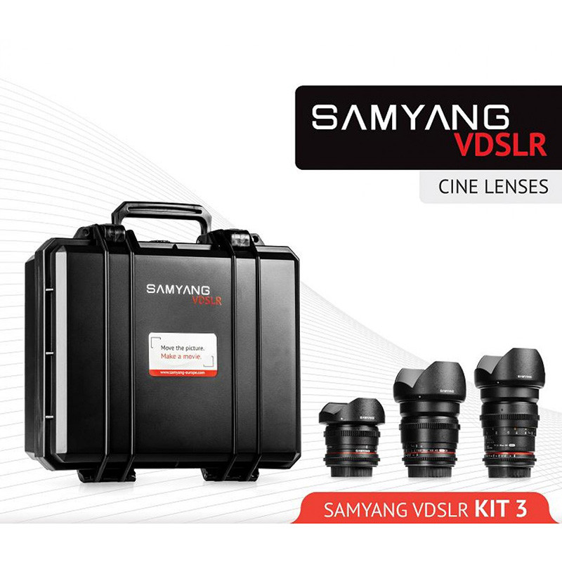 Samyang VDSLR Cinema 3 Set (8mm, 16mm, 35mm) for Nikon Samyang VDSLR Cinema 3 Set (8mm, 16mm, 35mm) for Nikon – product image 2