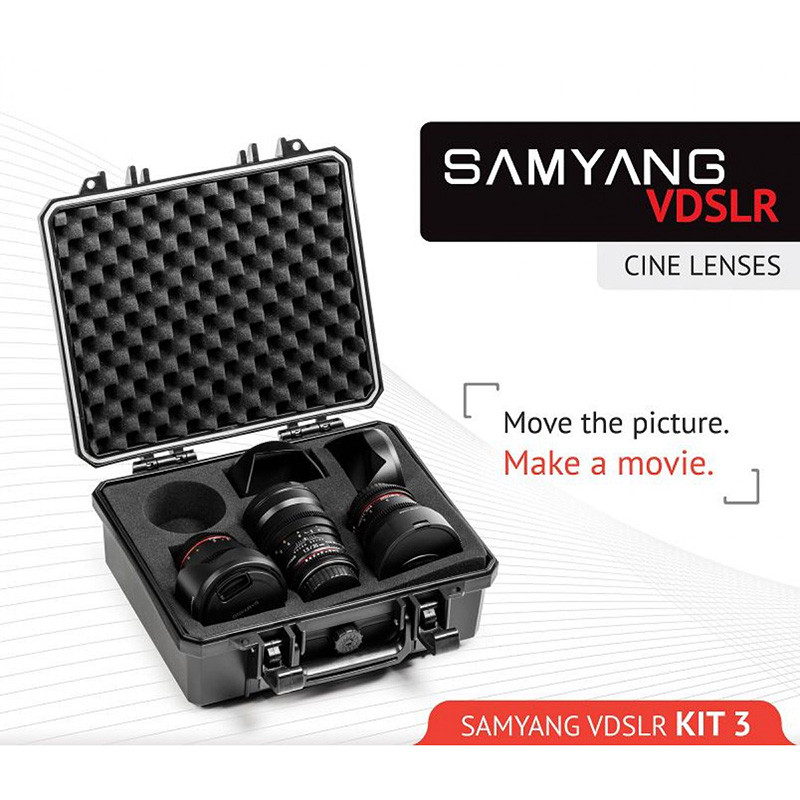 Samyang VDSLR Cinema 3 Set (8mm, 16mm, 35mm) for Nikon Samyang VDSLR Cinema 3 Set (8mm, 16mm, 35mm) for Nikon – product image 3