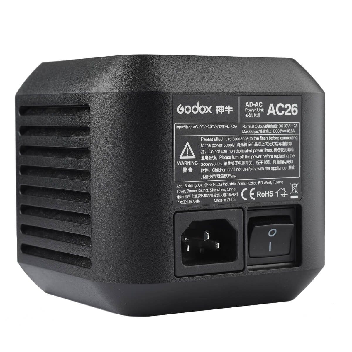 Síťový adaptér Godox AC-26 pro AD600Pro – fotografie 3