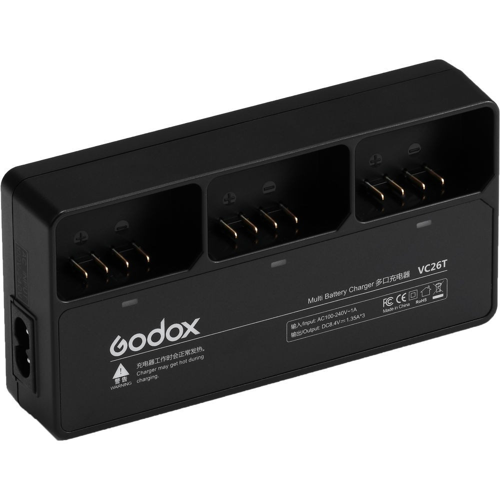 Godox VC26T Chargeur multi-batterie pour VB26 (V1 Lampe) – photo 1