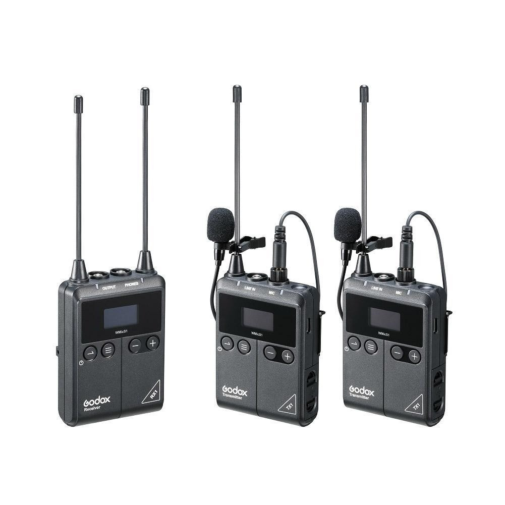 Godox WMicS1 Kit 2 Wireless Lavalier Microphone System - product image 1