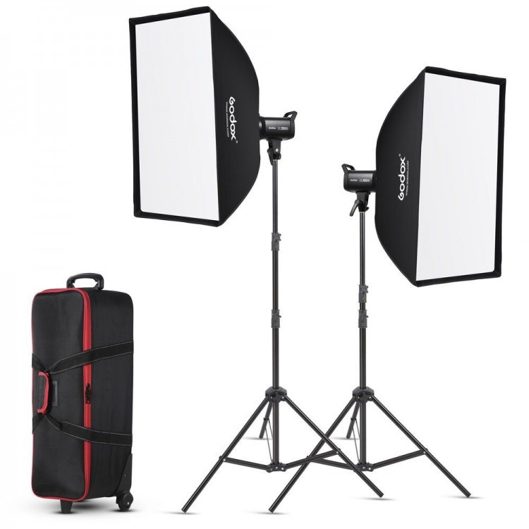 Godox SL-100Bi Kit di 2 illuminatori a LED con accessori Godox SL-100Bi Kit di 2 illuminatori a LED con accessori – 2