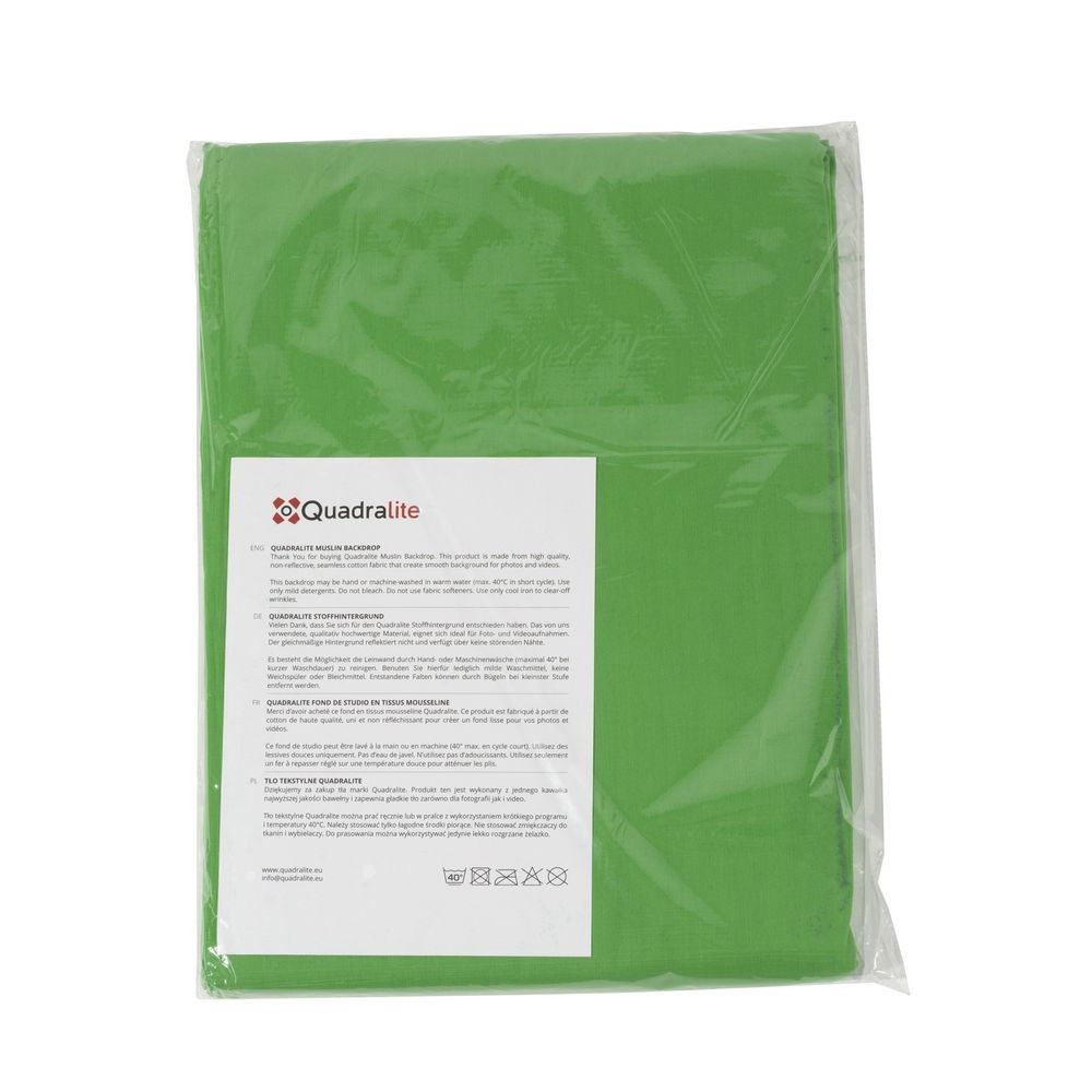 Quadralite green textile background 2,85x6m