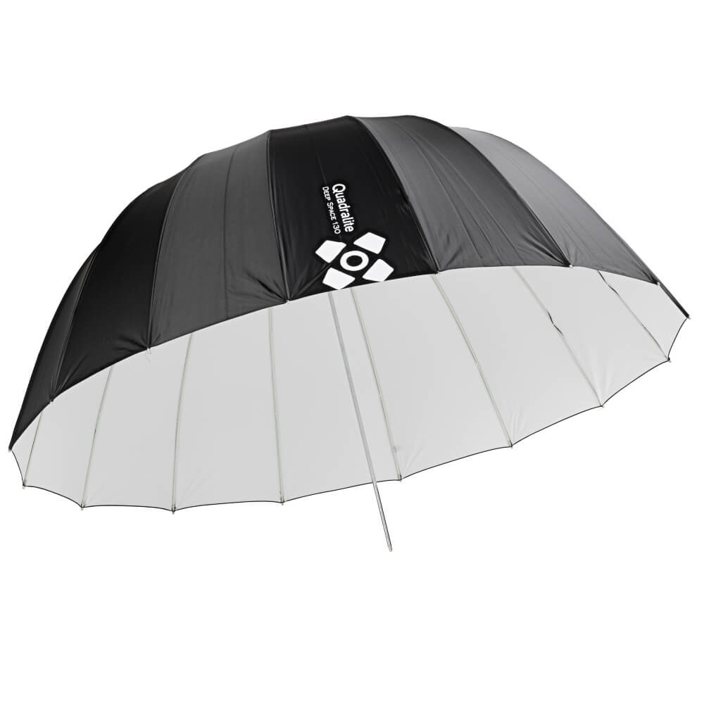 Quadralite Deep Space 130 white parabolic umbrella