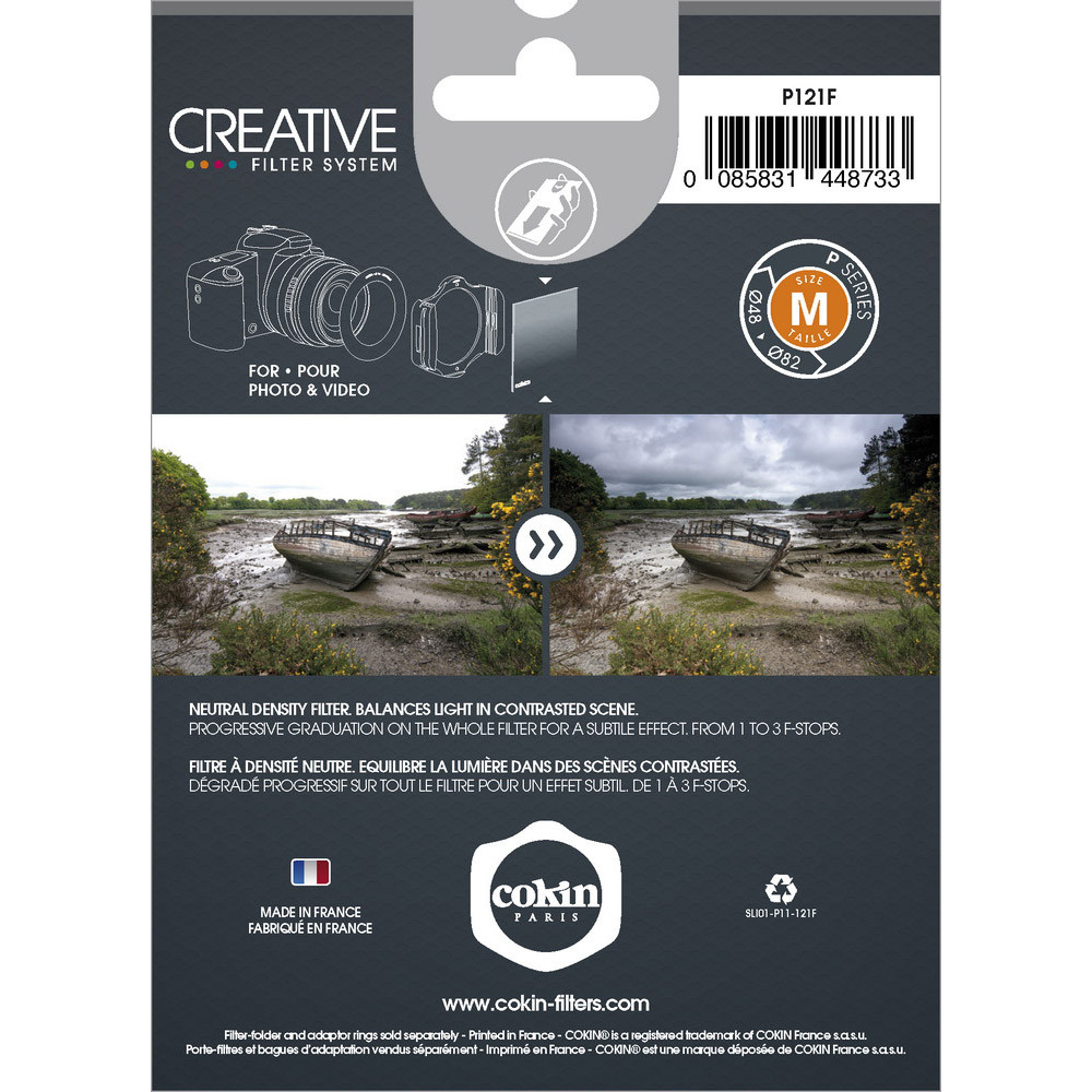 Cokin P121F Grauverlaufsfilter ND8 Full — M/P Cokin P121F Grauverlaufsfilter ND8 Full — M/P - Produktbild 2