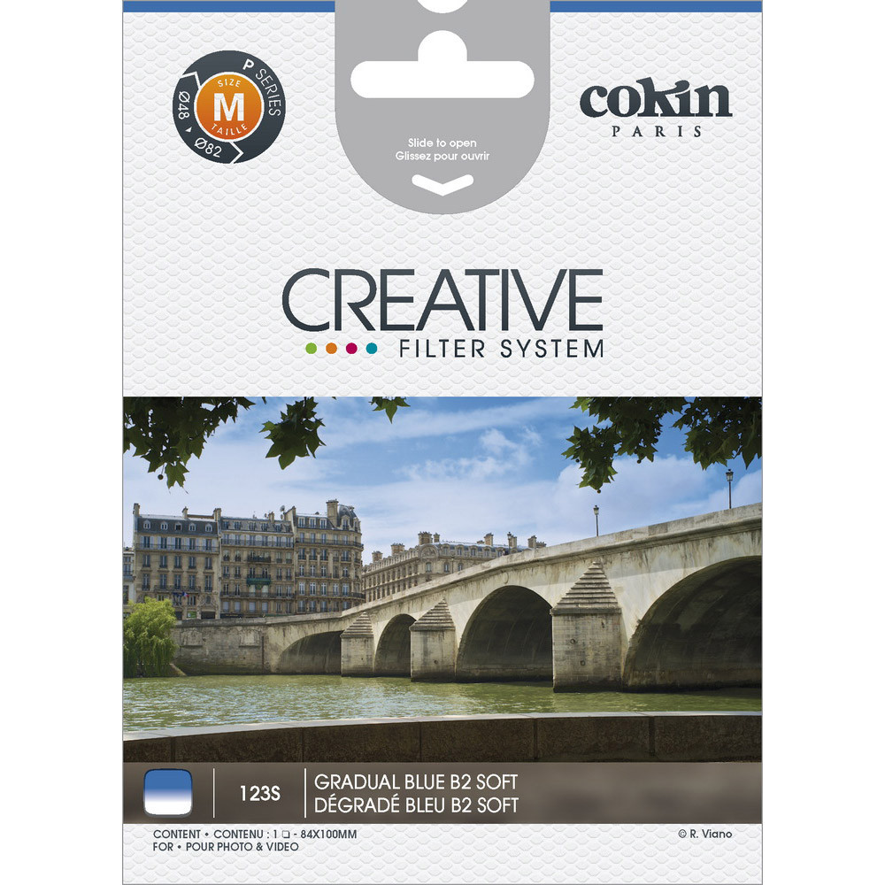 Cokin P123S filtre coloré dégradé bleu B2 Soft — M/P Cokin P123S filtre coloré dégradé bleu B2 Soft — M/P – image produit 3
