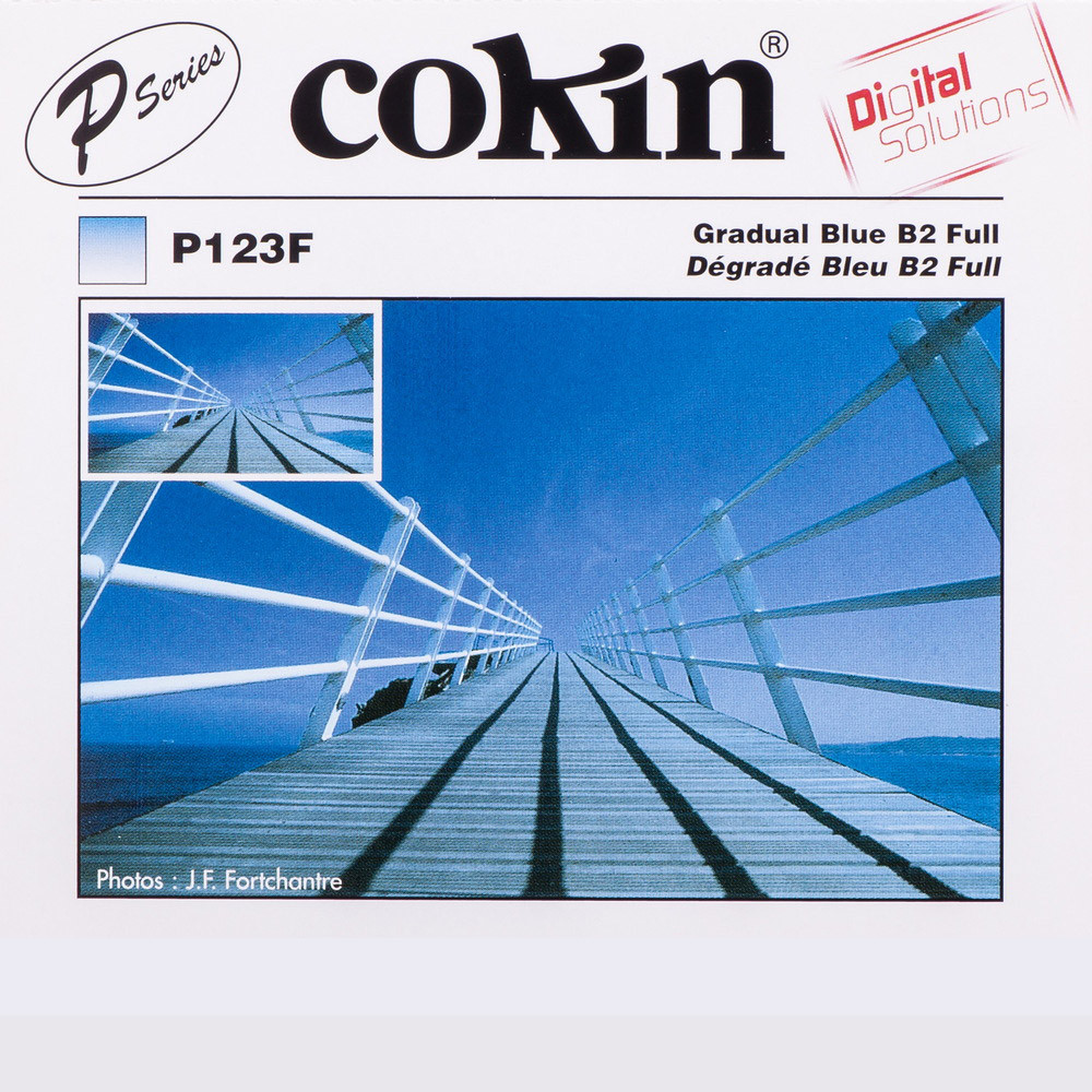 Cokin P123F barevný přechodový filtr modrý B2 Full - M/P Cokin P123F barevný přechodový filtr modrý B2 Full — M/P
