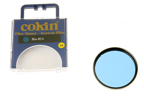 Cokin C020 filtr niebieski 80A 55mm Cokin C020 filtr konwersyjny niebieski 80A 55 mm