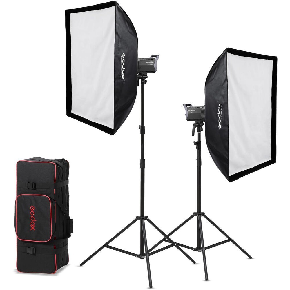 Kit 2 torches Godox Litemons LA150Bi K2 avec accessoires – image produit 10