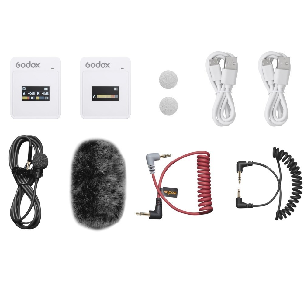 Godox MoveLink II M1 2.4 GHz Wireless Microphone System (White) – 13