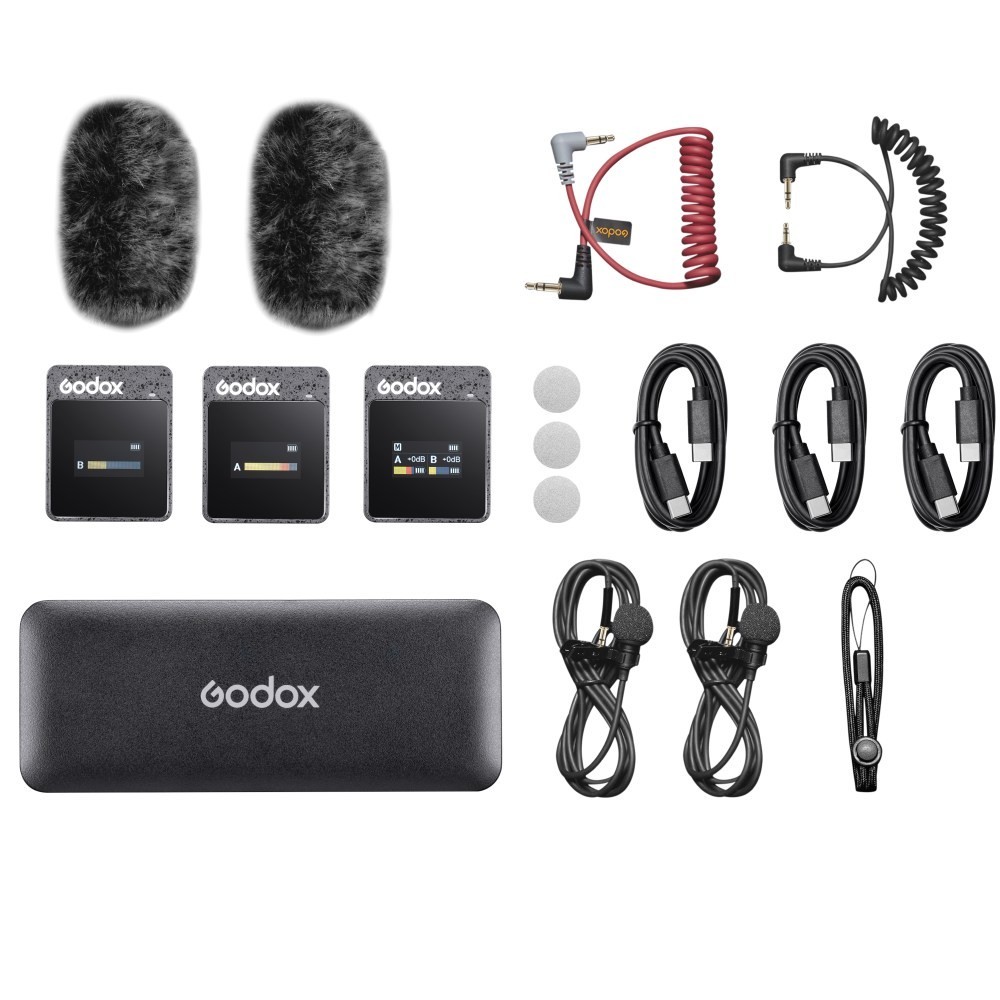 Godox MoveLink II M2 2,4 GHz Funkmikrofonsystem (Schwarz) Godox MoveLink II M2 2,4 GHz Funkmikrofonsystem (Schwarz) - Produktbild 16