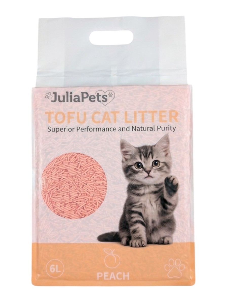 JuliaPets Tofu-Katzenstreu Pfirsich 6L - Produktbild 9