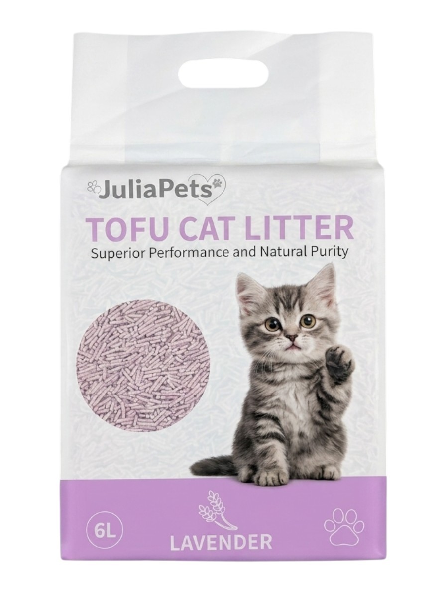 JuliaPets tofu stelivo Levandule 6L JuliaPets tofu stelivo Levandule 6L