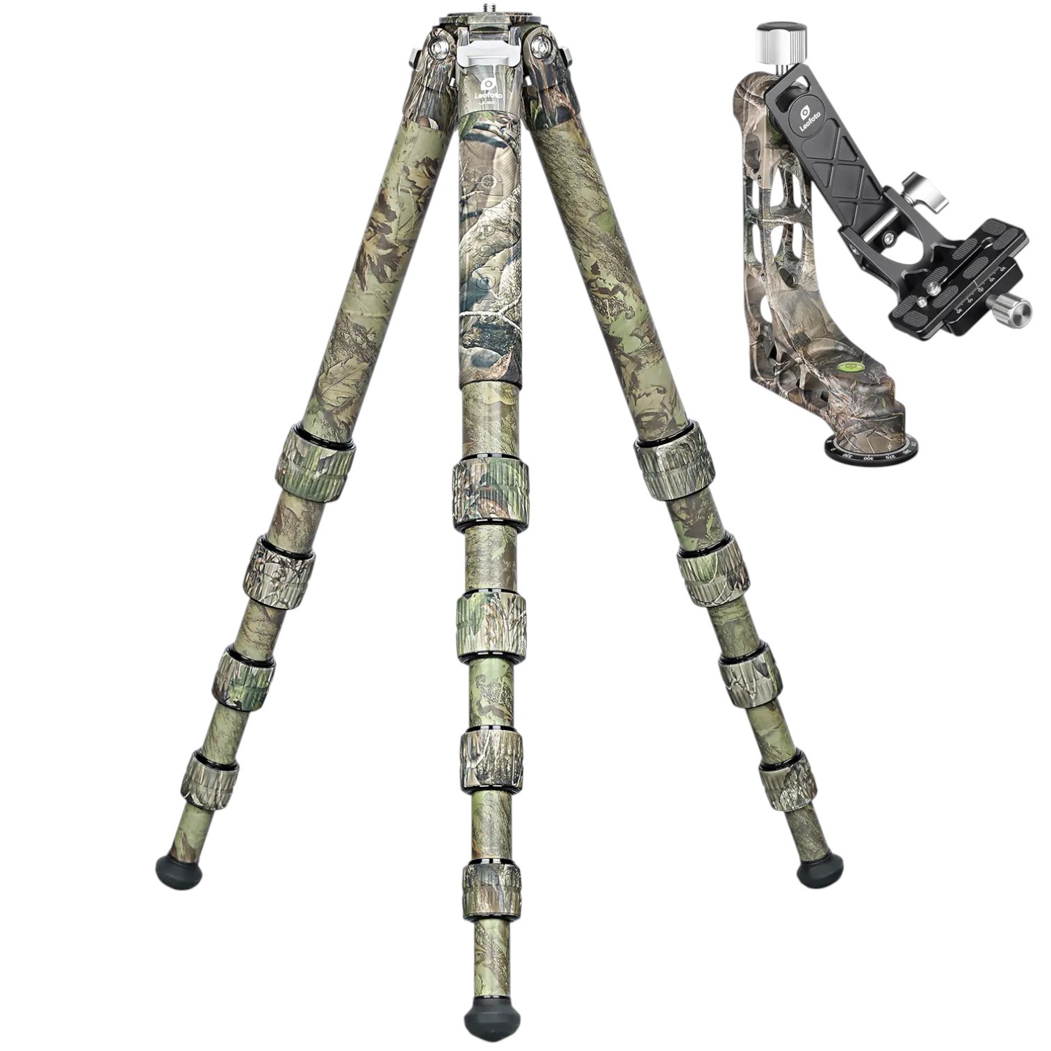 Leofoto LS-365C+PG-1 (Full Camo) treppiede fotografico in carbonio con testa gimbal Leofoto LS-365C+PG-1 (Full Camo) treppiede fotografico in carbonio con testa gimbal